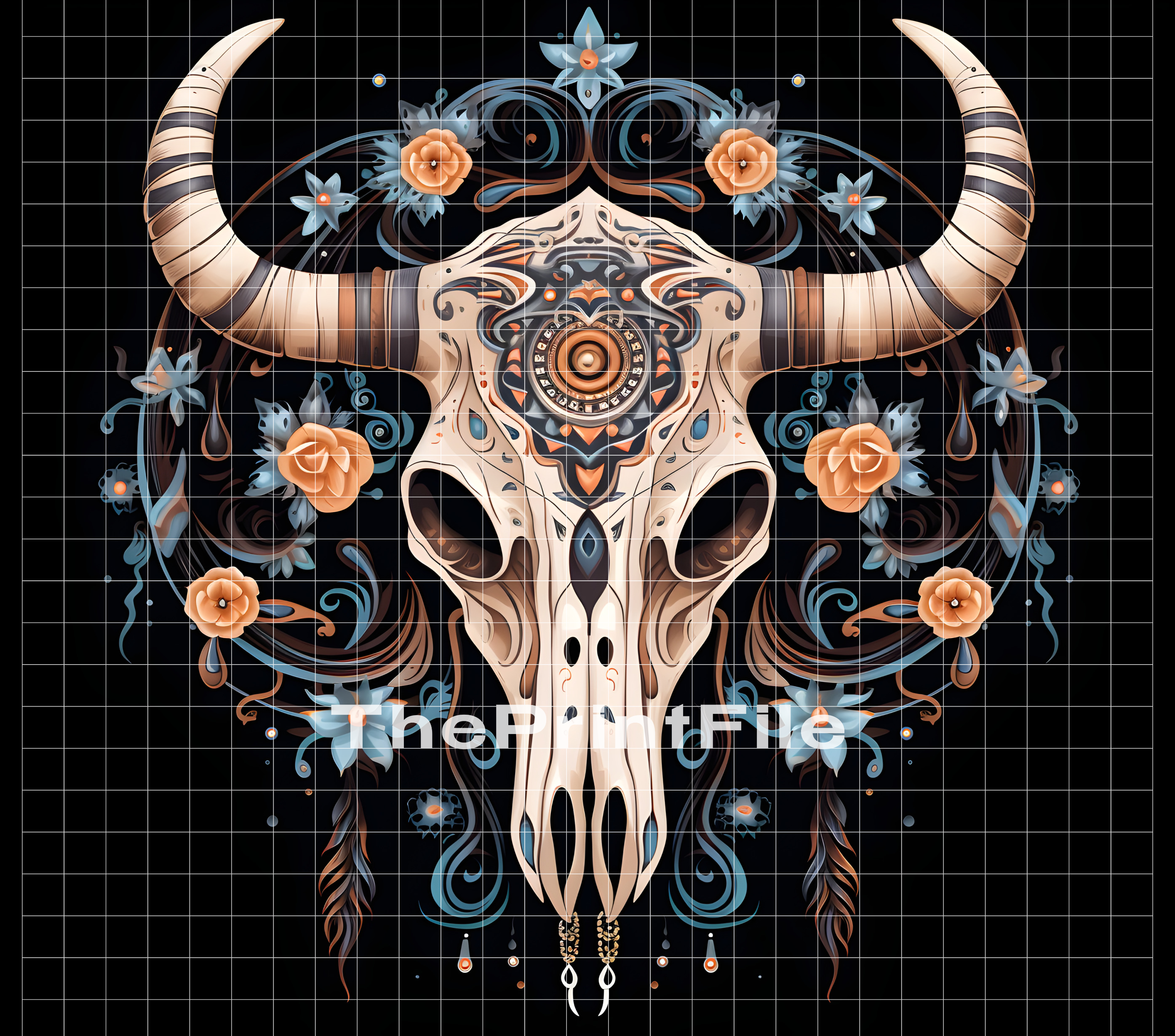 Floral_Black_Background